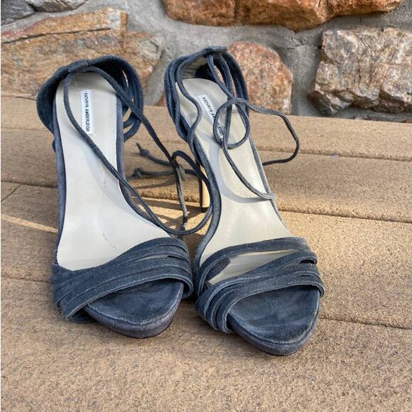 Suede Strappy Heels Kathryn Amberleigh - Picture 4 of 11